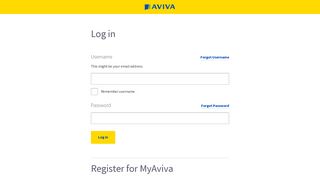 Welcome to MyAviva - Login or Register