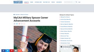 MyCAA Military Spouse Career Advancement Accounts | Military.com