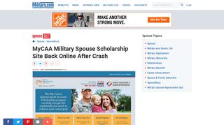 MyCAA Military Spouse Scholarship Site Back Online After Crash ...