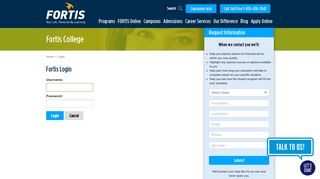 Fortis > Login - Fortis College