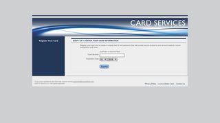 create - CARD SERVICES