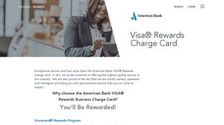 Visa® Rewards Charge Card › American Bank