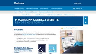 MyCareLink Connect Website - Remote Monitoring | Medtronic