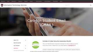 Carleton Student Email (CMAIL) - Information Technology Services
