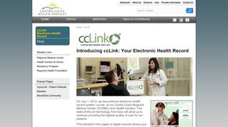 ccLink - Contra Costa Health Services