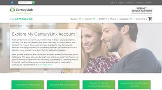 Setup MyCenturyLink Account & Settings | Customer Service