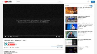 Capstone MYCF Winter 2017 Part II - YouTube