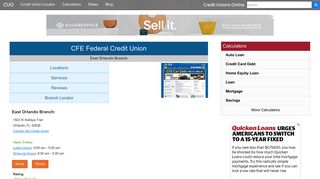 CFE Federal Credit Union - Orlando, FL at 1823 N Alafaya Trail