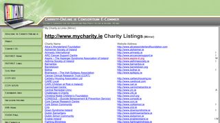 My Charity.ie Registered - Charity-OnLine.ie