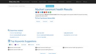 Mychart caromont health Results For Websites Listing - SiteLinks.Info
