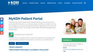 MyKDH Patient Portal | King's Daughters' Health