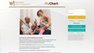 MyChart - Login Page