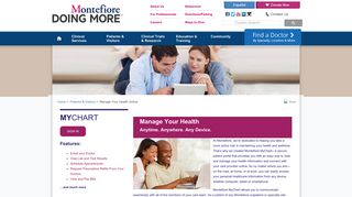 Patients and Visitors - Manage Your Health Online - Montefiore ...