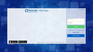 Terms and Conditions - MyChart - Login Page - Methodist Health System