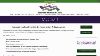 MyChart — Western Montana Clinic - (406) 721-5600