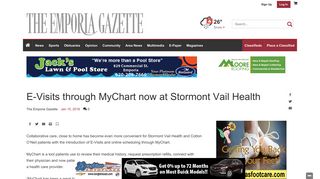 E-Visits through MyChart now at Stormont Vail Health | News ...