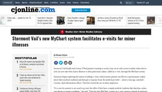 Stormont Vail's new MyChart system facilitates e-visits for minor illnesses