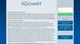 MyChart - Login Page - University of Mississippi Medical Center