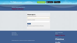Cherry Creek School District Digital Library - Sign In