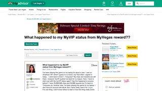 What happened to my MyVIP status from MyVegas reward?? - Las Vegas ...