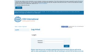 Log in/out - CISV International