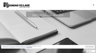 Register on myCISV – domino village