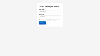 CRMC Employee Portal