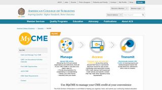 About MyCME - American College of Surgeons