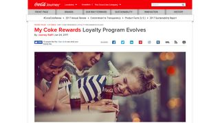 My Coke Rewards Loyalty Program Evolves: The Coca-Cola Company