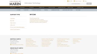 MyCOM | Information Technology | College of Marin