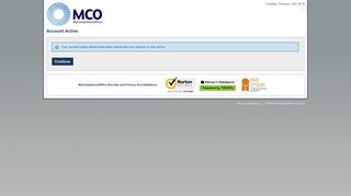 Account Active - MyComplianceOffice