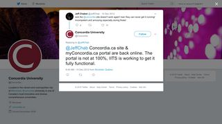 Concordia University on Twitter: 