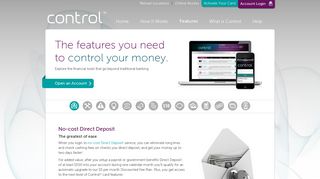 Control Prepaid Mastercard - Features