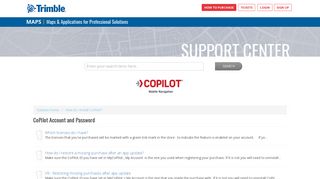 CoPilot Account and Password : CoPilot App Stores
