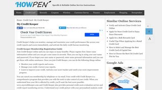 www.mycreditkeeper.com – My Credit Keeper - Howpen