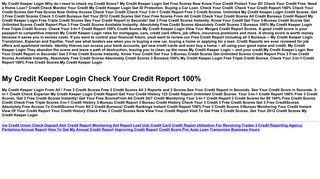 My Credit Keeper Login - Amazon AWS