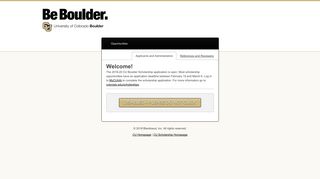 Sign In - University of Colorado Boulder - Scholarships
