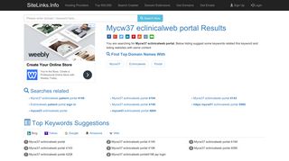 Mycw37 eclinicalweb portal Results For Websites Listing - SiteLinks.Info