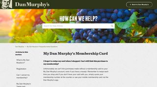 My Dan Murphy's Membership Card – Dan Murphys