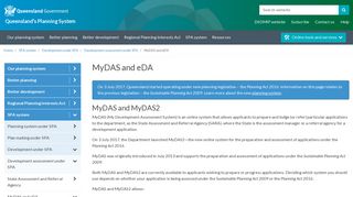 MyDAS and eDA | ePlanning Portal