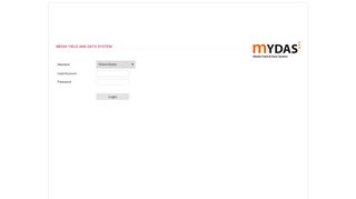 MYDAS/Login - media yield and data system - Cataneo