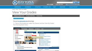 View Your Grades - Daytona State College