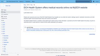 DCH Health System offers medical records online via MyDCH website ...
