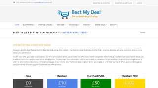 Register as Supplier - Beat My Deal - The Smarter Way to Shop