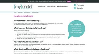 Dentist Appointments | mydentist