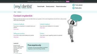 mydentist.co.uk | Get In Touch With Us For All Your Dental Needs
