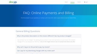 Online Payments and Billing - DexYP