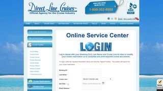 DLC Online Service System - Direct Line Cruises
