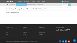 How to Change the Login Password to Access the mydlink Account ...