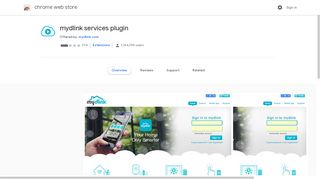 mydlink services plugin - Google Chrome